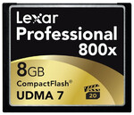 Karta Lexar CompactFlash 8GB 800x 120MB/s VPG-20