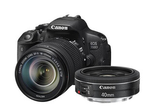 Lustrzanka Canon 700D + obiektyw 18-135 IS STM + 40mm STM 