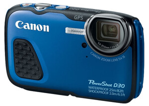 Aparat cyfrowy Canon PowerShot D30 niebieski podwodny