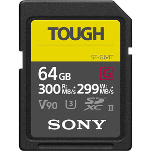 Karta pamięci Sony SF-G Tough SDXC 64GB UHS-II U3 V90 300MB/s - wysyłka w 24H