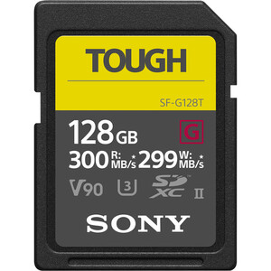 Karta pamięci Sony SF-G Tough SDXC 128GB UHS-II U3 V90 300MB/s SF-G128T - Wysyłka w 24H