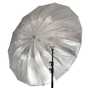 Głęboki parasol GlareOne 135 cm srebrny 