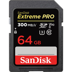 Karta pamięci SanDisk Extreme Pro SDXC 64GB - 300MB/s V90 UHS-II