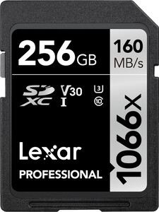 Karta Lexar SDXC Professional 256GB 160MB/s V30 1066x 4K