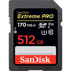 Karta pamięci Sandisk SDXC 512GB Extreme Pro 170MB/s V30 UHS-I U3 4K