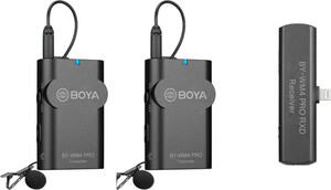 Mikrofon bezprzewodowy Boya BY-WM4 Pro K4 dla urządzeń z systemem iOS (2 TX+1 RX)
