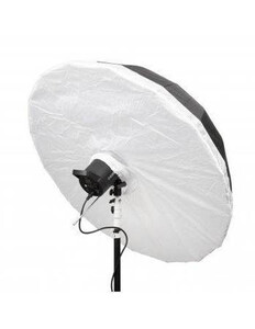 GlareOne Głęboki parasol 110 cm biały z dyfuzorem