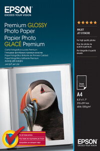 Papier Epson Premium Glossy 255gr A4 15szt.