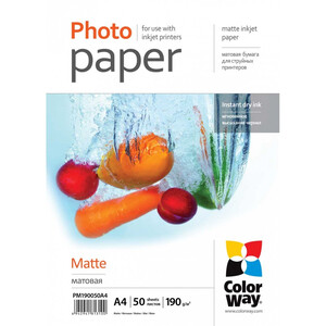 Papier ColorWay PhotoMatte A4 190g/m2 50 szt. 
