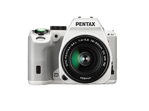 Lustrzanka Pentax K-S2 biały + ob. 18-50 WR + 50-200 WR