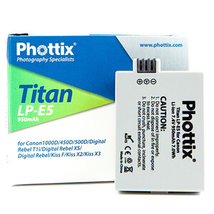 Akumulator Phottix LP-E5 Canon 1000D/ 450D/ 500D