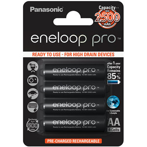 Akumulatorki Panasonic Eneloop PRO HR6/AA 2500mAh 4szt. (BK-3HCDE/4BE)