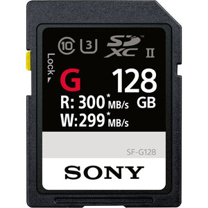 Karta pamięci Sony Professional SF-G SDXC 128GB UHS-II CL10 U3 300mb/s (SF-G1G)