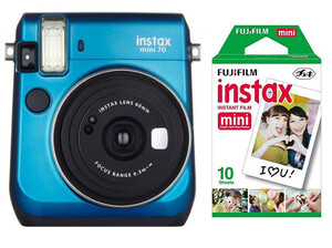 Aparat FujiFilm Instax Mini 70 niebieski + papier Instax Mini
