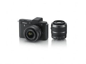 Aparat cyfrowy Nikon 1 V1 czarny + ob. 10-30 + ob. 30-110
