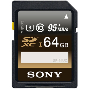 Karta pamięci Sony Professional SDXC 64GB 95 MB/s UHS-I C10 U3 SF-64UZ