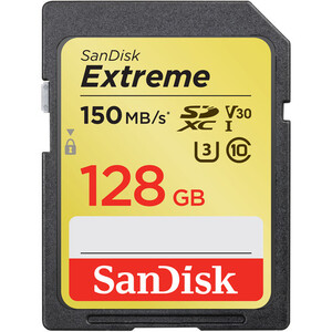 Karta pamięci Sandisk Extreme 128GB SDXC UHS-I 150MB/s C10 U3 V30 600x 4K