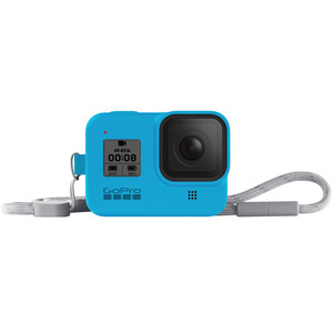 Silikonowa obudowa GoPro Hero8 Sleeve + Lanyard - niebieski AJSST-003