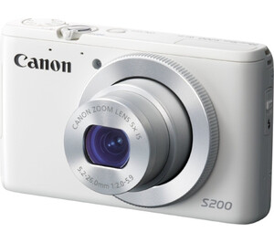 Aparat cyfrowy Canon PowerShot S200 biały + etui Canon DCC-1450 i karta 16GB SDHC Sandisk