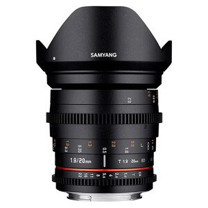Obiektyw Samyang  kinematograficzny XEEN 20 mm T1.9 / Canon EF