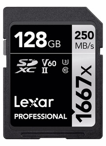 Karta Lexar SDXC Professional 128GB 250MB/s V60 1667x 4K