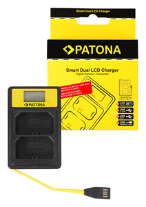 Ładowarka podwójna Patona Smart Dual LCD USB Sony NP-FZ100