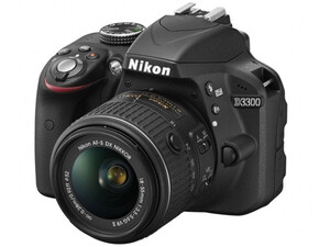 Lustrzanka Nikon D3300 czarny + 18-55 VR II