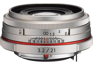Obiektyw Pentax HD DA 21mm f/3,2 Limited srebrny