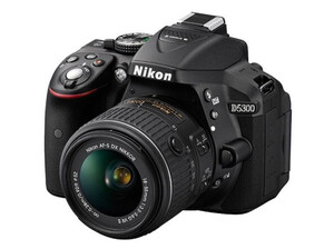 Lustrzanka Nikon D5300 czarny + ob. AF-P 18-55 VR