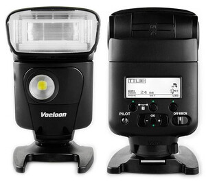 Lampa błyskowa Voeloon 331EX TTL LCD z diodą LED do video do Canon E-TTL II / I